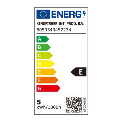 Diall LED Bulb C35 E27 470 lm 4000 K DIM