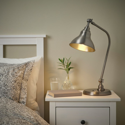 ANKARSPEL Work lamp, pewter effect