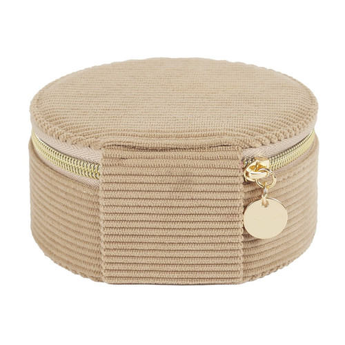 Jewellery Box Velo, corduroy, beige