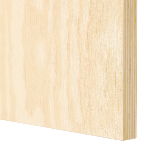PLATSA Open storage combination w 3 doors, white Kalbåden/blue, 140x42x182 cm
