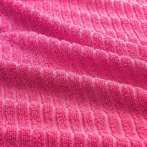 VÅGSJÖN Hand towel, pink, 50x100 cm