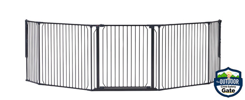 Baby Dan Carl Wide XX outdoor safety gate, black
