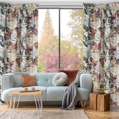 Curtain Adeline 140x270 cm, white/steel