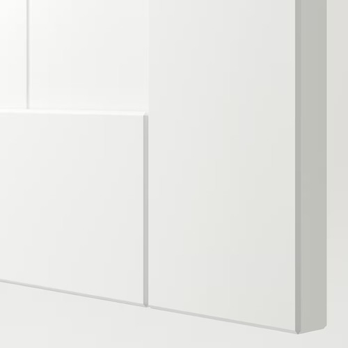 GULLABERG Door with hinges, white, 50x229 cm