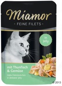 Miamor Cat Food Fine Fillets in Jelly Tuna and Vegetables 100 g