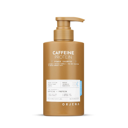 ORJENA Power Strenghtening Shampoo Caffeine & Protein Vegan 500 ml