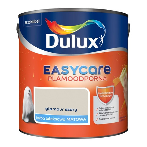 Dulux EasyCare Matt Latex Stain-resistant Paint 2.5l glamour grey