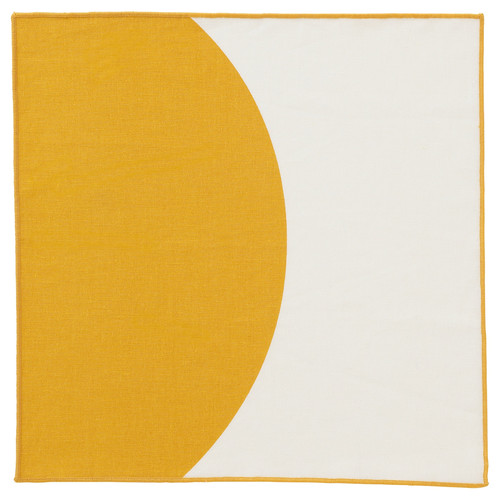 GOKVÄLLÅ Napkin, yellow, 40x40 cm, 4 pack