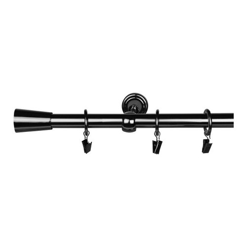 Curtain Rod GoodHome Kimlos 19 mm 200 cm, black nickel