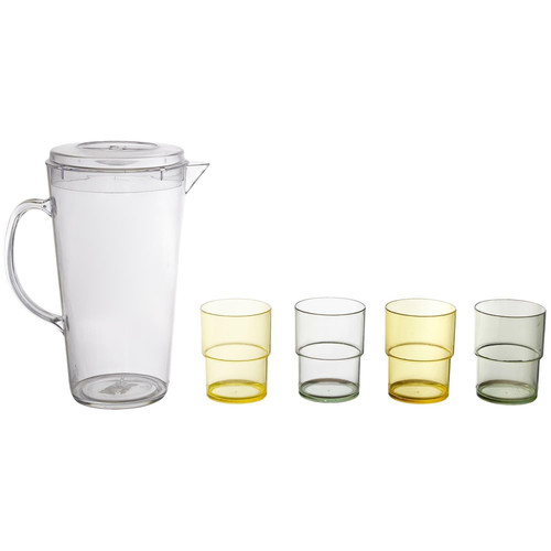 Jug & 4 Glasses Set Soleil