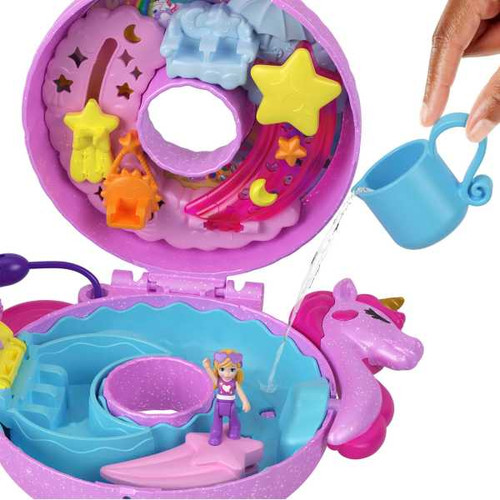 POLLY POCKET SPARKLE COVE ADVENTURE Unicorn Floatie Compact HKV34 4+