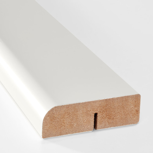 FÖRBÄTTRA Rounded deco strip/moulding, white, 221 cm