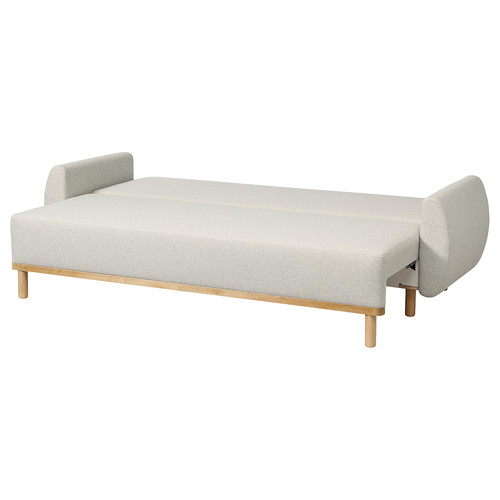 GRUNNARP 3-seat sofa-bed, Gunnared beige