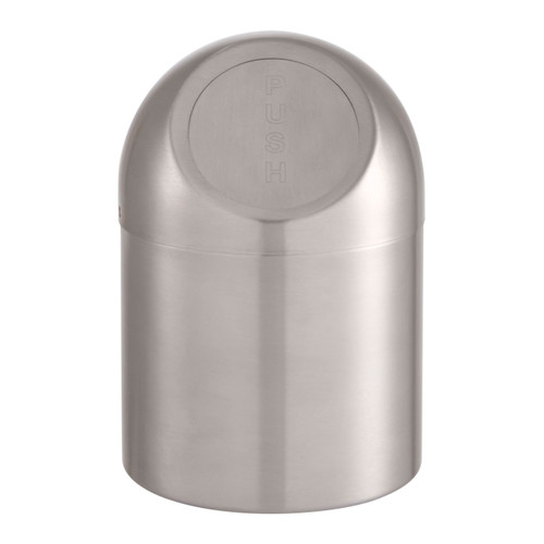 GoodHome Bathroom Mini Waste Bin Kolva 1 l, brushed steel