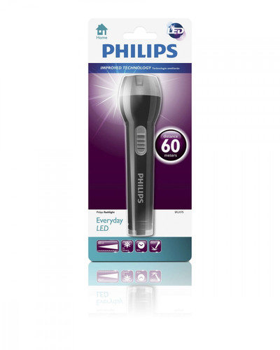Philips LED Flashlight, black/grey