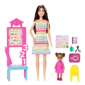Barbie Teacher Doll With Brunette Fashion Doll JCR76 3+