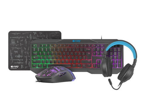 Natec Thunderstreak 3.0 Gaming Set 4 in 1 - Keyboard, Mouse, Mouse Pad and Headphones