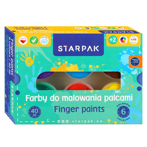 Finger Paints 6 Colours 6x 40ml