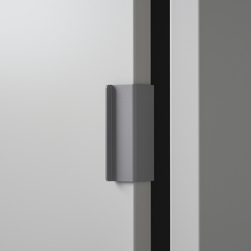 SPIKSMED TV storage combination, light grey, 233x32x96 cm