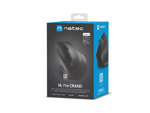 NATEC Optical Wireless Mouse Vertical Crake 2