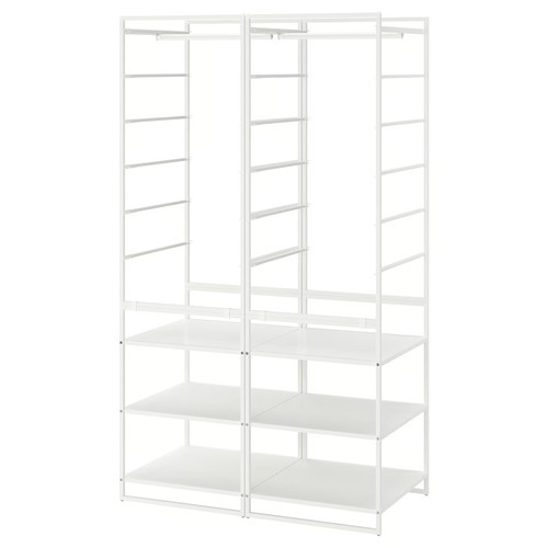 JONAXEL Shelving unit with clothes rail, 99x51x173 cm