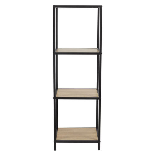 Shelving Unit Loka III, oak/black