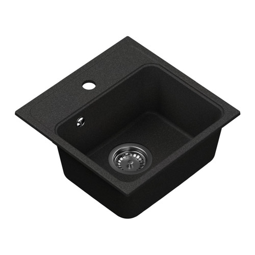 Granite Kitchen Sink Hahn 1 Bowl, black