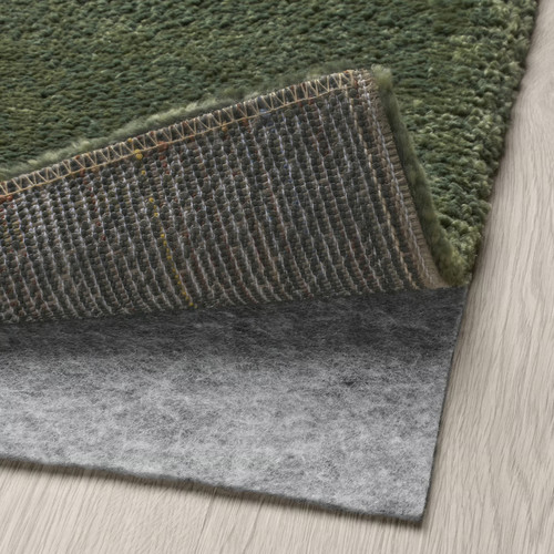 STOENSE Rug, low pile, green, 133x195 cm