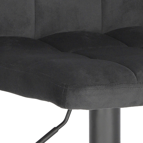 Bar Stool with Backrest Dafne VIC, black