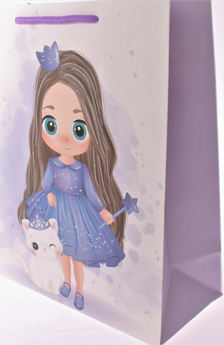 Gift Bag for Children Girl 260x320 12pcs, assorted patterns
