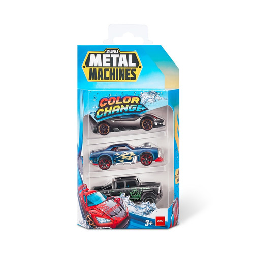 ZURU Metal Machines Color Change Car 3-pack 3+