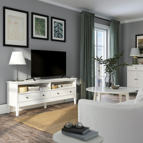 IDANÄS TV bench, white, 162x40x63 cm