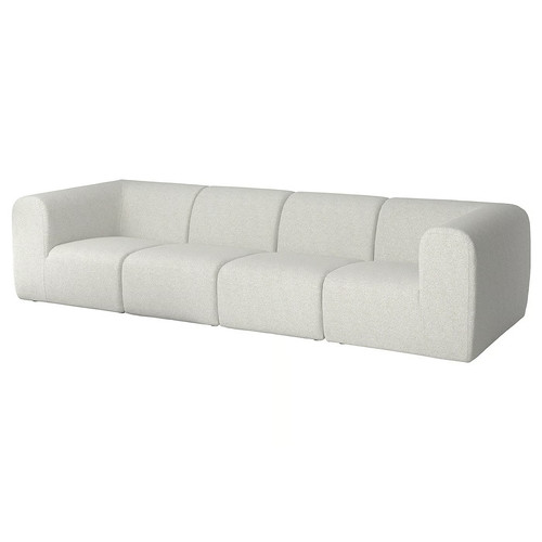 STOCKHOLM 2025 4-seat sofa, Djurmo grey/white