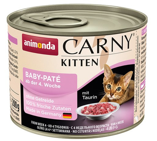 Animonda Carny Baby Pate Cat Food for Kittens 200g