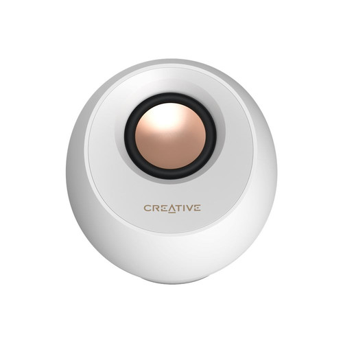 Creative Pebble Pro 2.0 Desktop Speakers, White