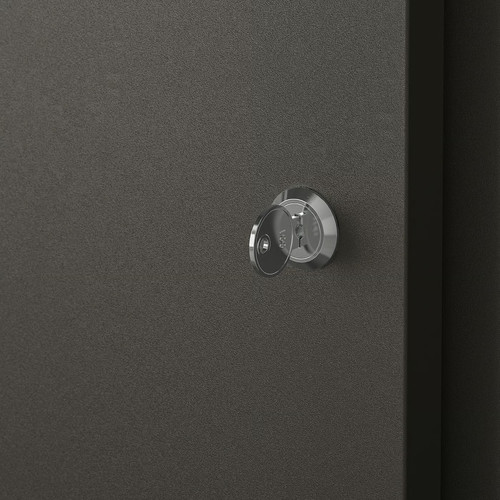 TROTTEN Cabinet combination, anthracite, 140x173 cm