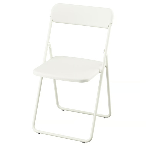 VIHALS Folding chair, white