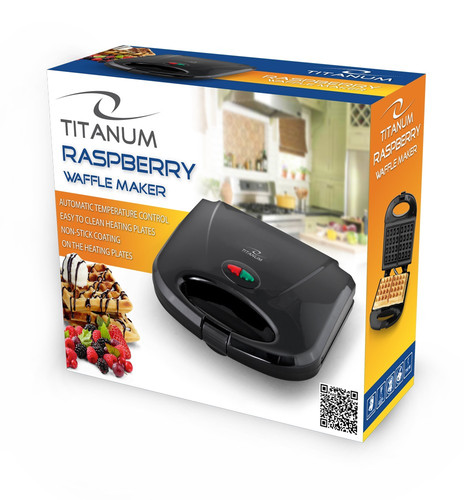 Titanum Waffle Maker Raspberry 750W TKT003