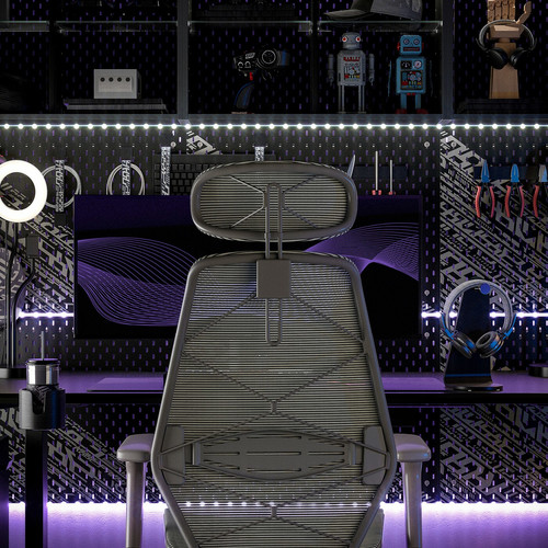 STYRSPEL Gaming chair, dark grey/grey