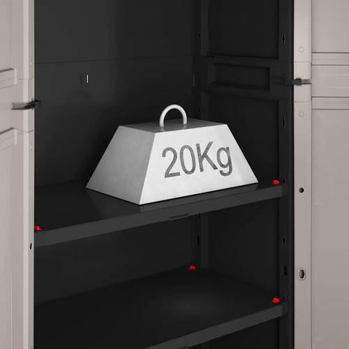 Outdoor/Workshop High Cabinet Pro High, black-grey