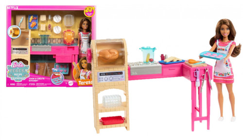 Barbie and Teresa Recipe for Friendship Teresa's Kitchen Playset JCT06 3+