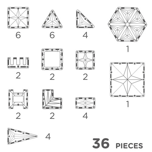 Cleverclixx Petite Pastel Pack 36pcs 3+