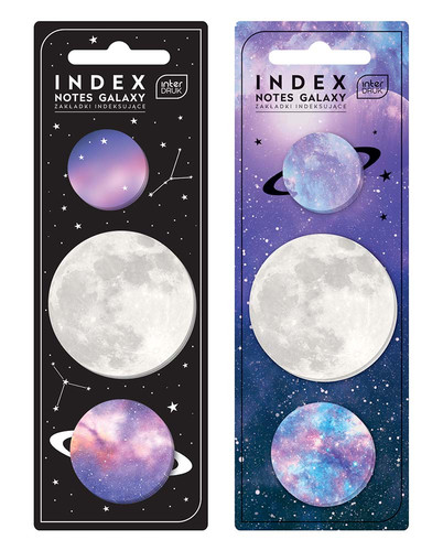 Index Notes 27/25 35/25 50/25 Galaxy, 1 set, assorted colours
