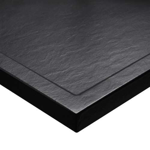 Acrylic Shower Tray Atla 90 x 90 cm, black