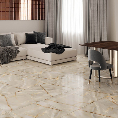 Gres Tile Wall/Floor Lasa 60 x 60 cm, gold, 1.44 m2