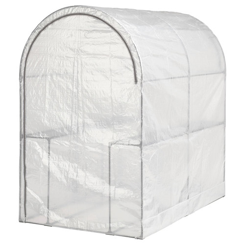 ASPAREN Greenhouse, transparent white, 123x190x190 cm