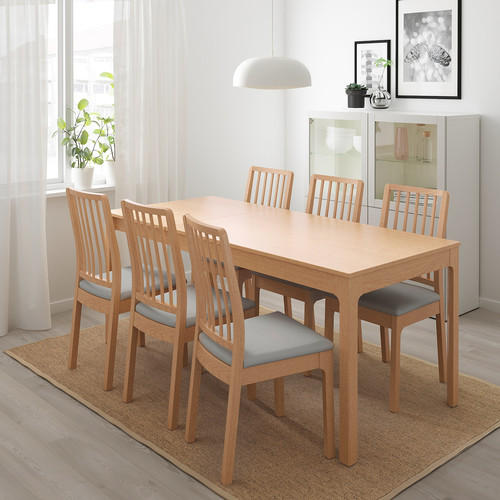 EKEDALEN Extendable table, oak, 120/180x80 cm