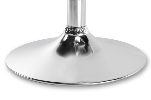Bar Stool, faux leather, black/chrome