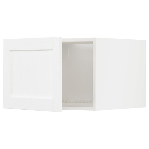 METOD Top cabinet for fridge/freezer, white Enköping/white wood effect, 60x40 cm