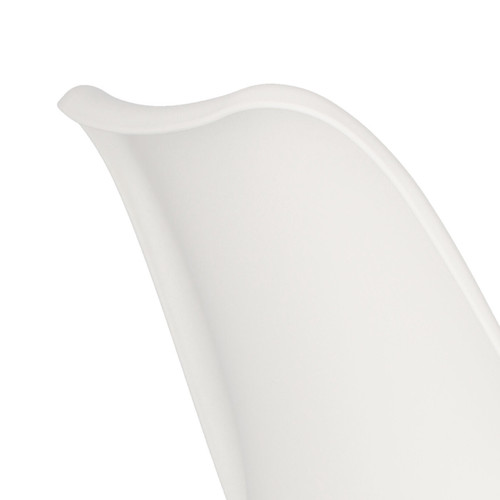 Chair Eris, 1pc, PP/faux leather, white/chrome